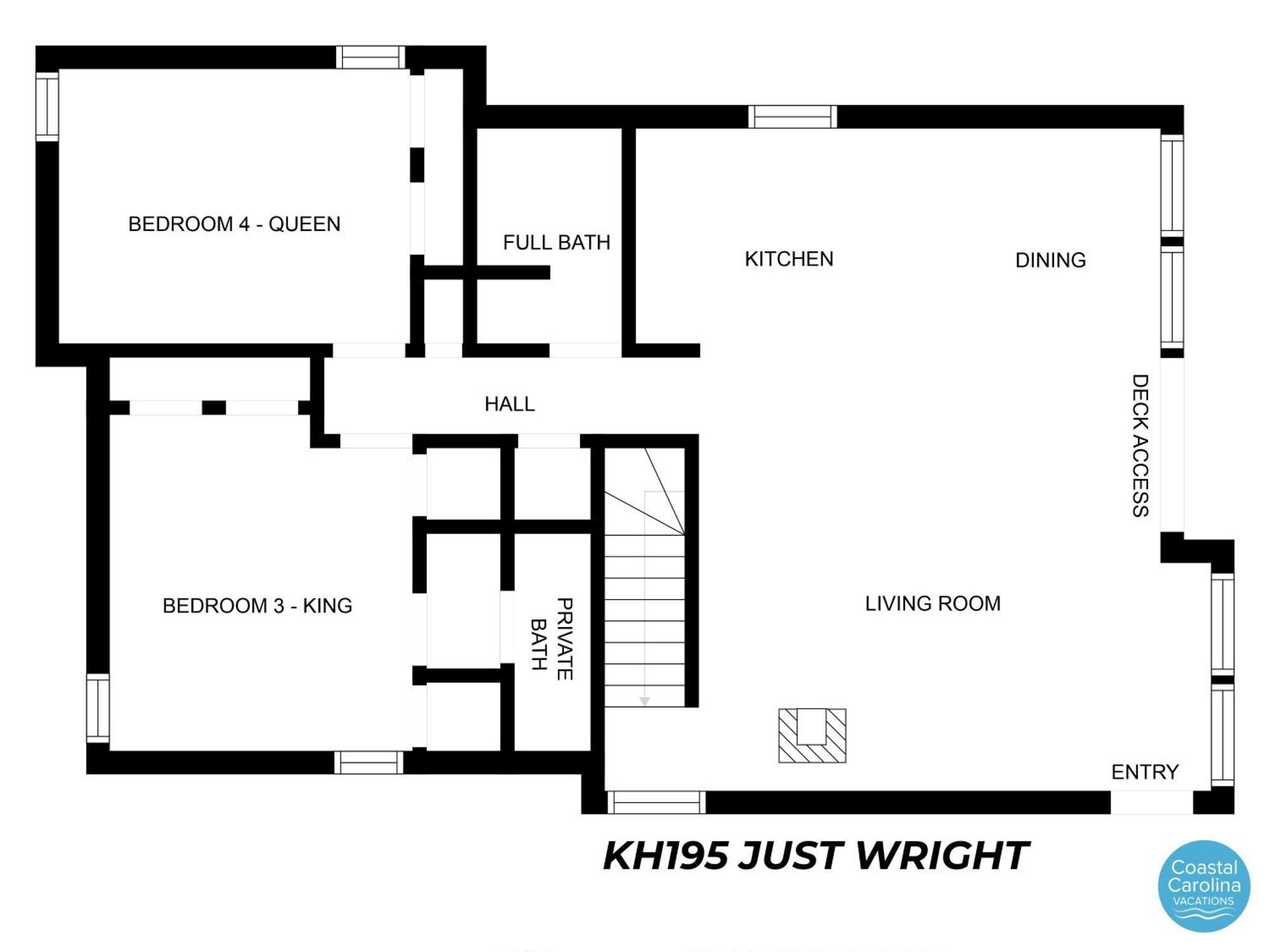 Вилла KH195 Just Wright Китти-Хок Экстерьер фото